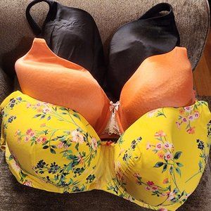 Lot of 3 Cacique Underwire bras in EUC size 44F&G